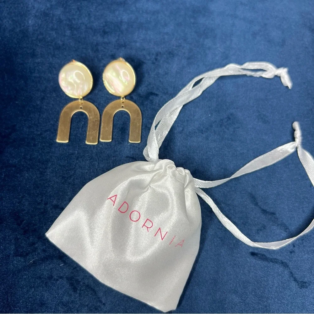 Adornia Gila Gold Vermeil Drop Earrmgs NWT